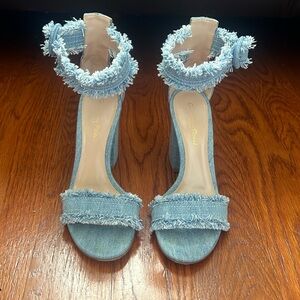 Gianvitto Rossi Denim Sandal